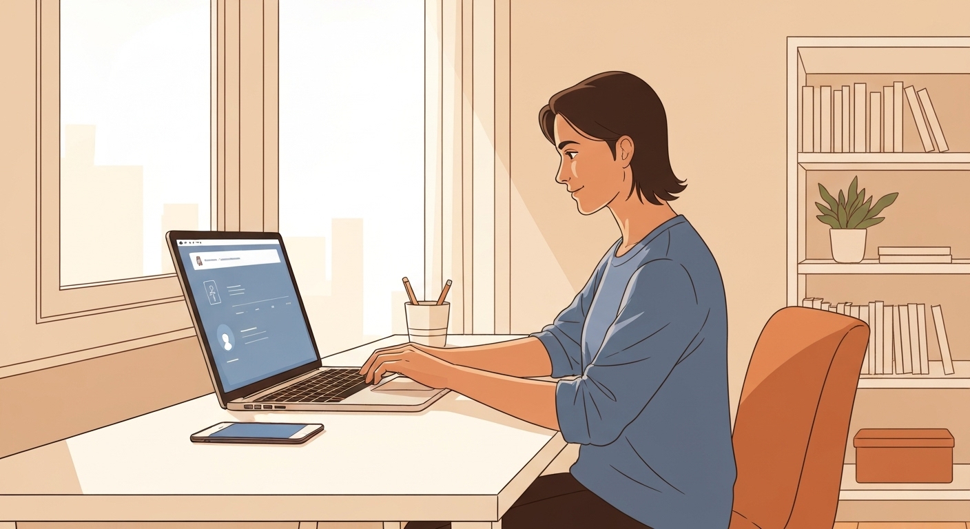 Illustration du processus de déclaration de sinistre smartphone en ligne