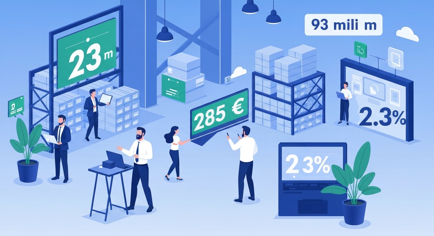 Infographie des statistiques du marché logistique français