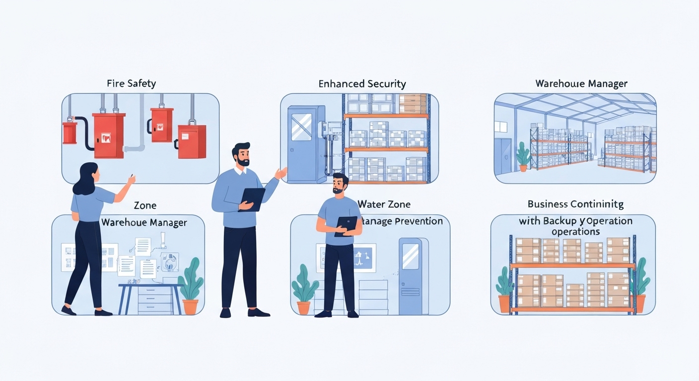 Graphique de l'évolution des sinistres dans les entrepôts