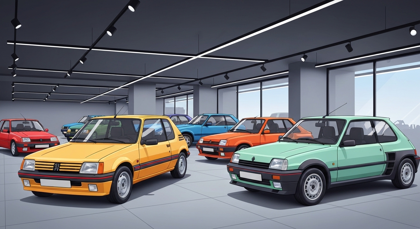 Youngtimer iconiques français des années 1980-1990