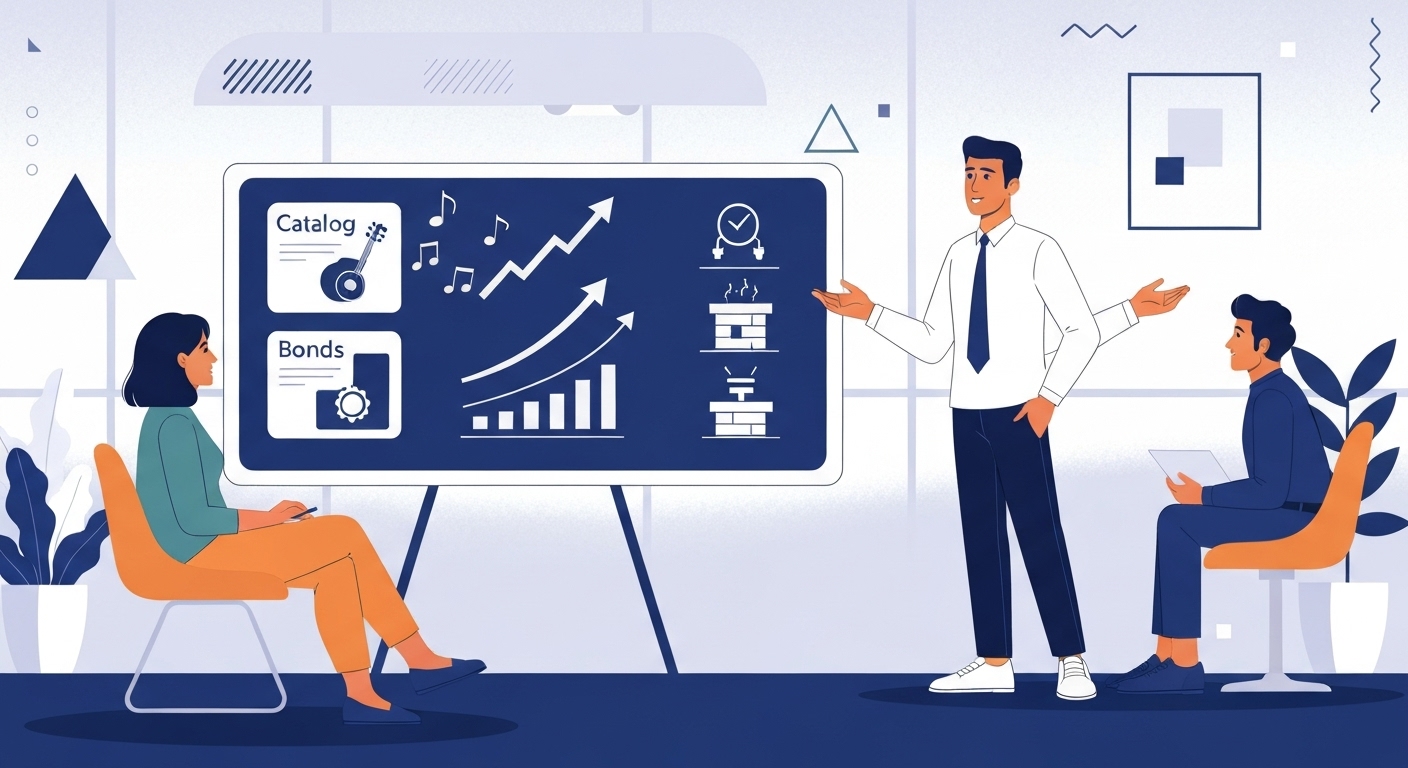 Rendements comparés : catalogues musicaux vs actions et obligations