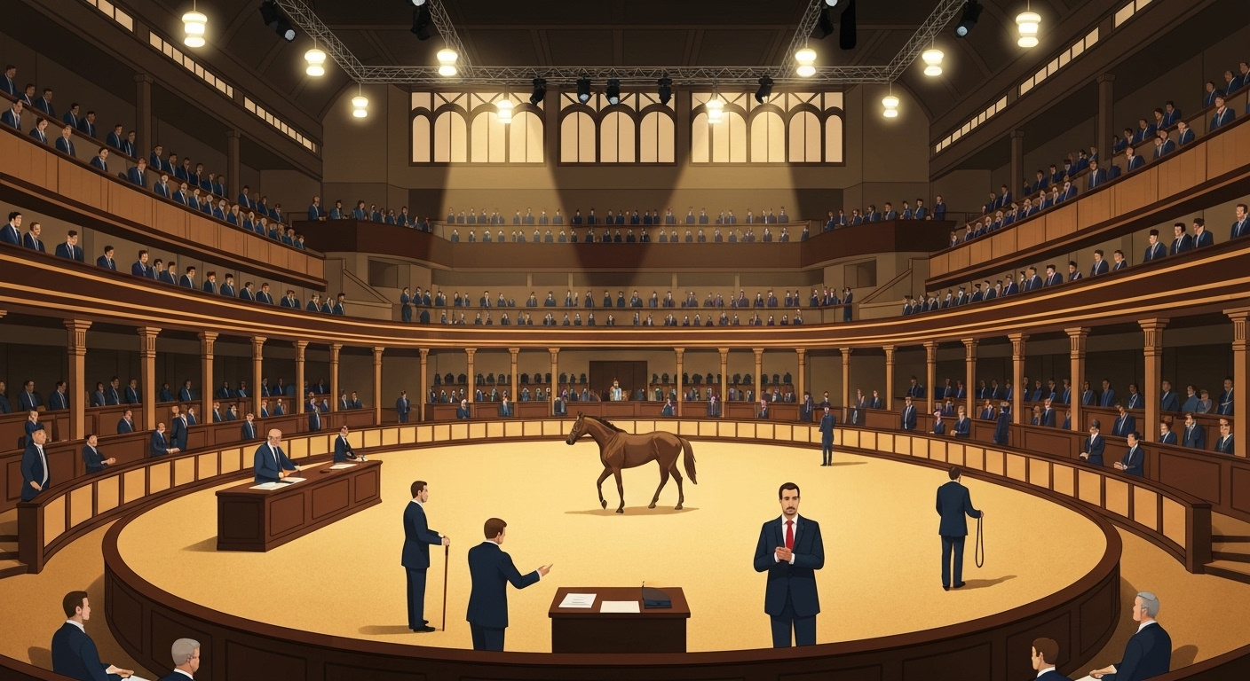 Vente aux enchères de yearlings à Deauville