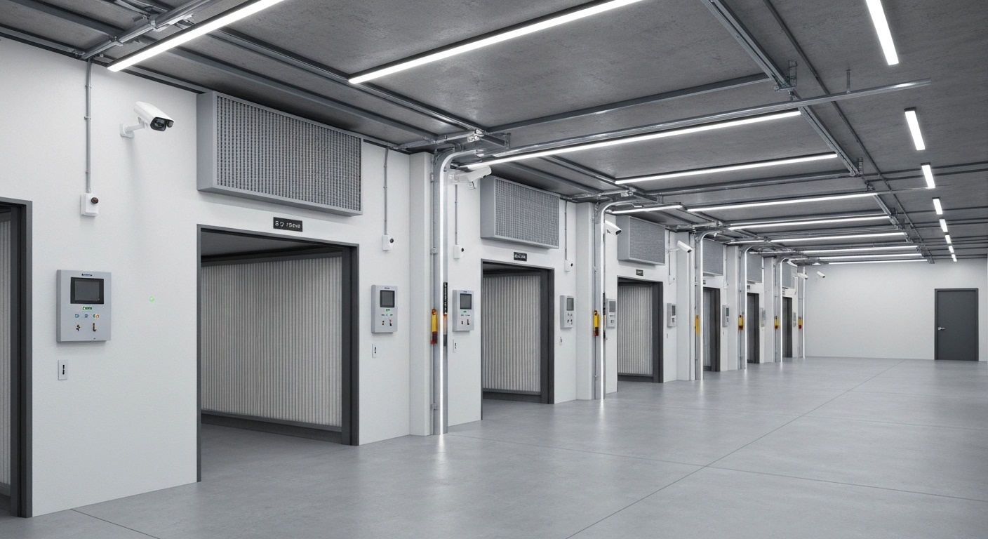 Installation professionnelle de stockage climatisé pour voitures de collection