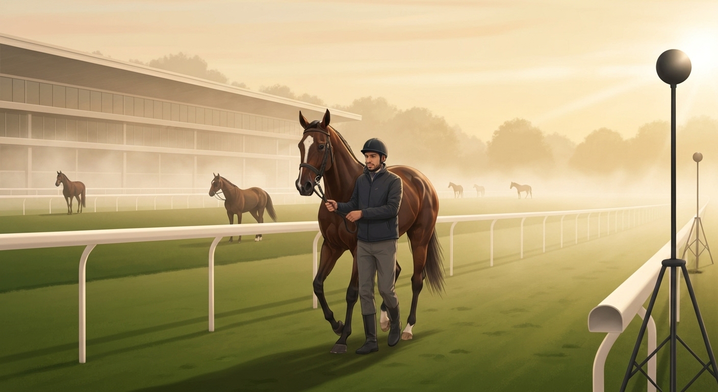 Installations d'entraînement de chevaux de course