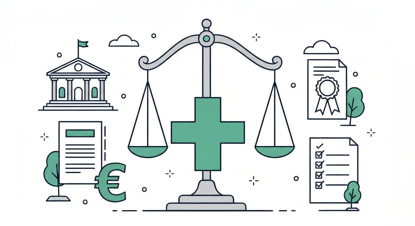 Icône représentant le cadre réglementaire et légal des cliniques privées en France