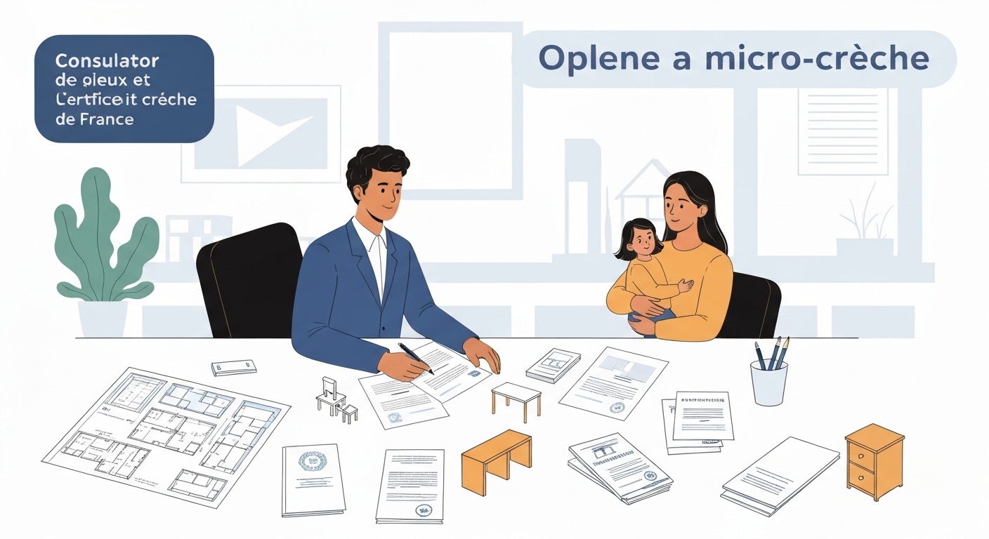 Infographie détaillant la structure de coûts pour ouvrir une micro-crèche en France