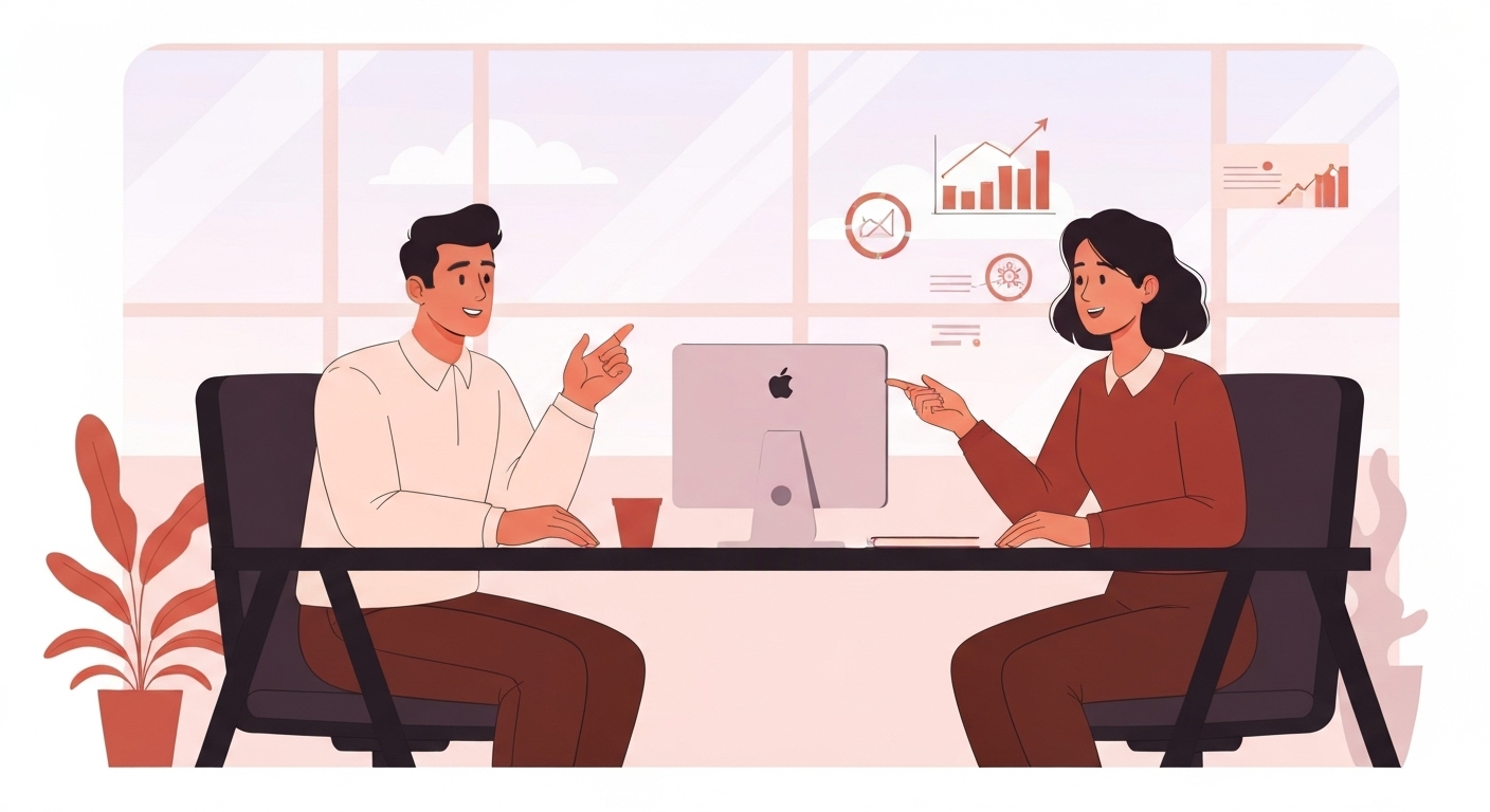 Entrepreneur exploitant réseau de crèches analysant stratégie fiscale avec expert-comptable