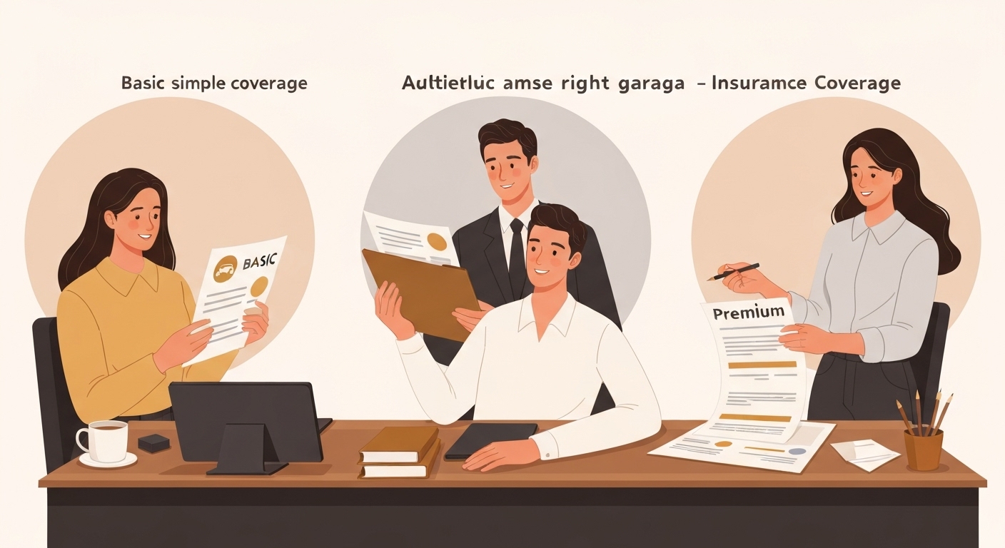 Infographie comparaison tarifs assurance garage 2025 selon niveaux de couverture