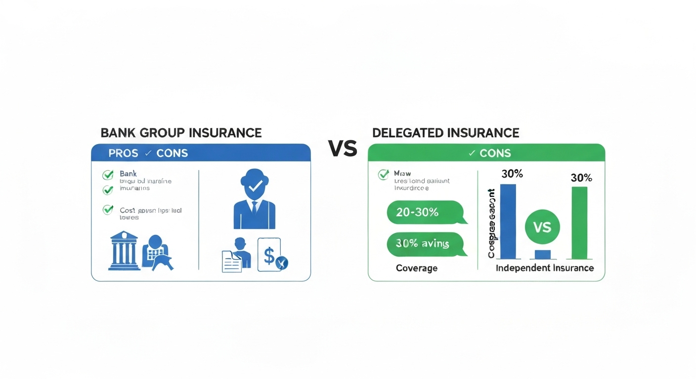 Image: Infographie comparative assurance groupe vs délégation