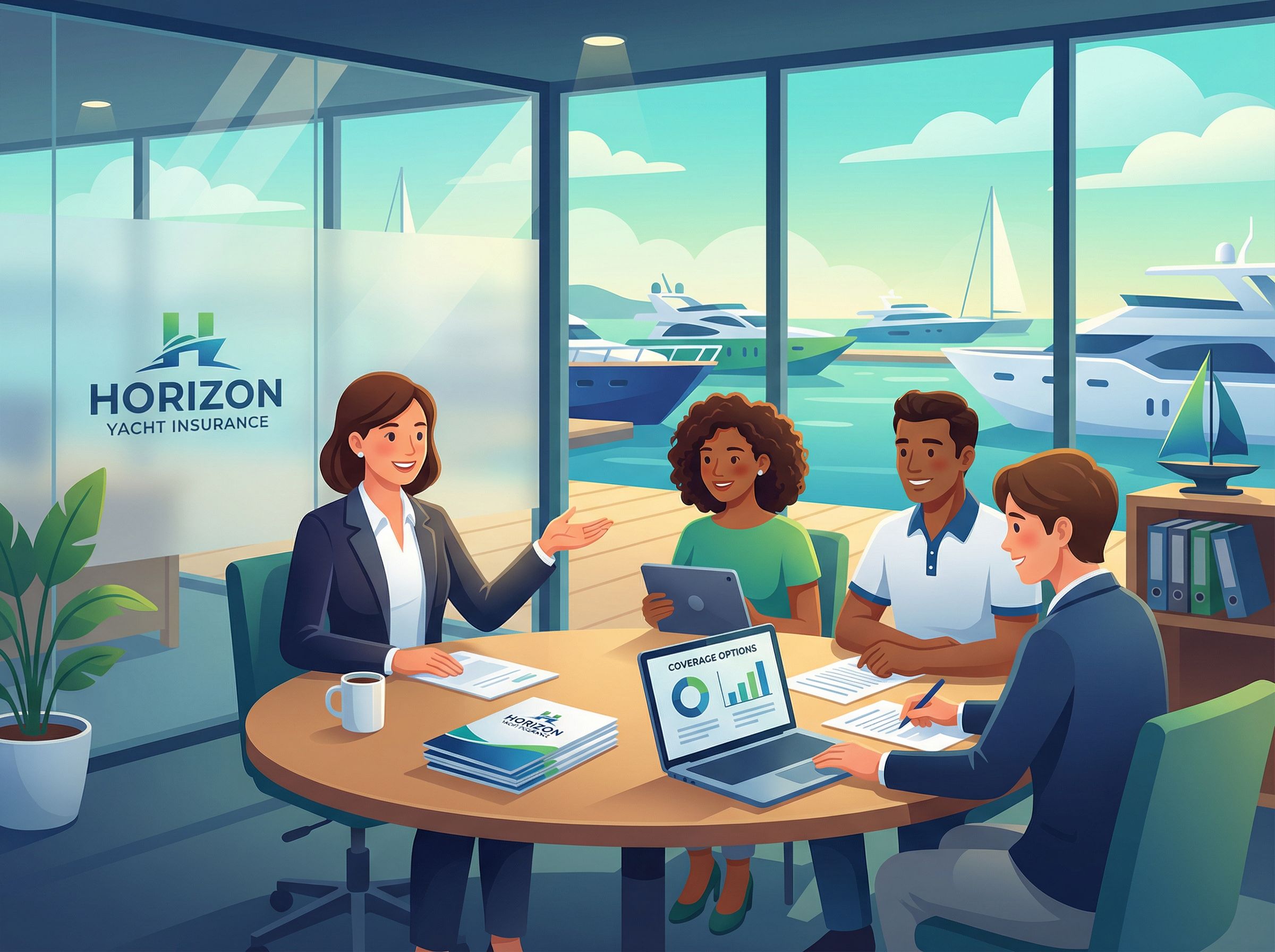 Infographie des fourchettes tarifaires d'assurance yacht 2025 selon la taille du navire