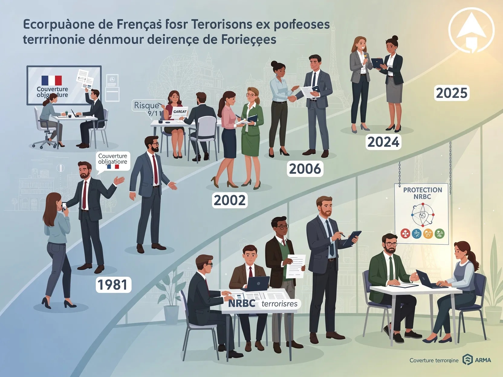 Chronologie de l'évolution du système français d'assurance terrorisme