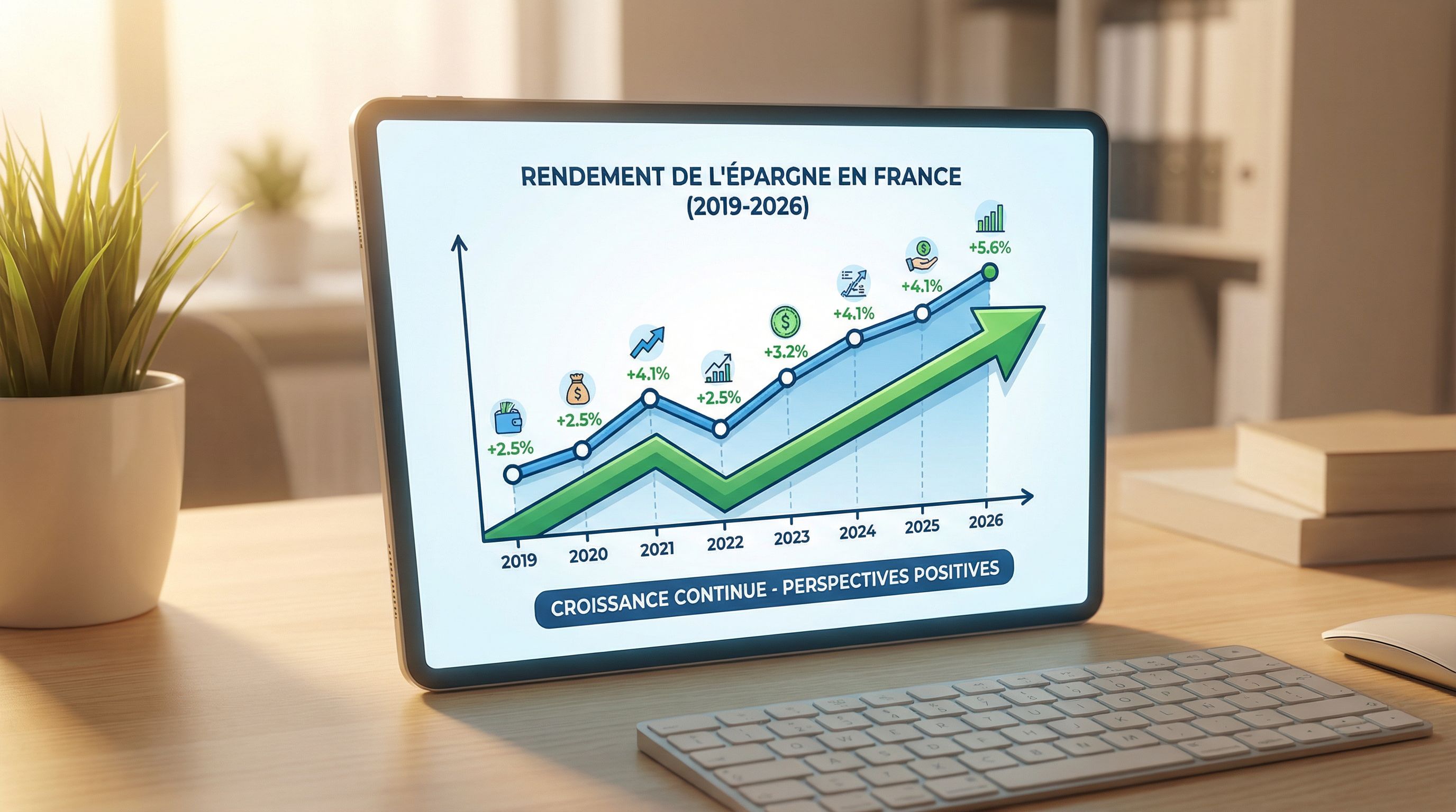 Illustration : Évolution des Rendements 2019 à 2026