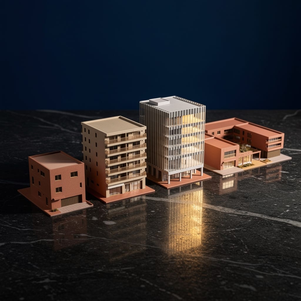 Tableau comparatif des structures de detention immobiliere : SCI, SARL de famille, SAS, holding