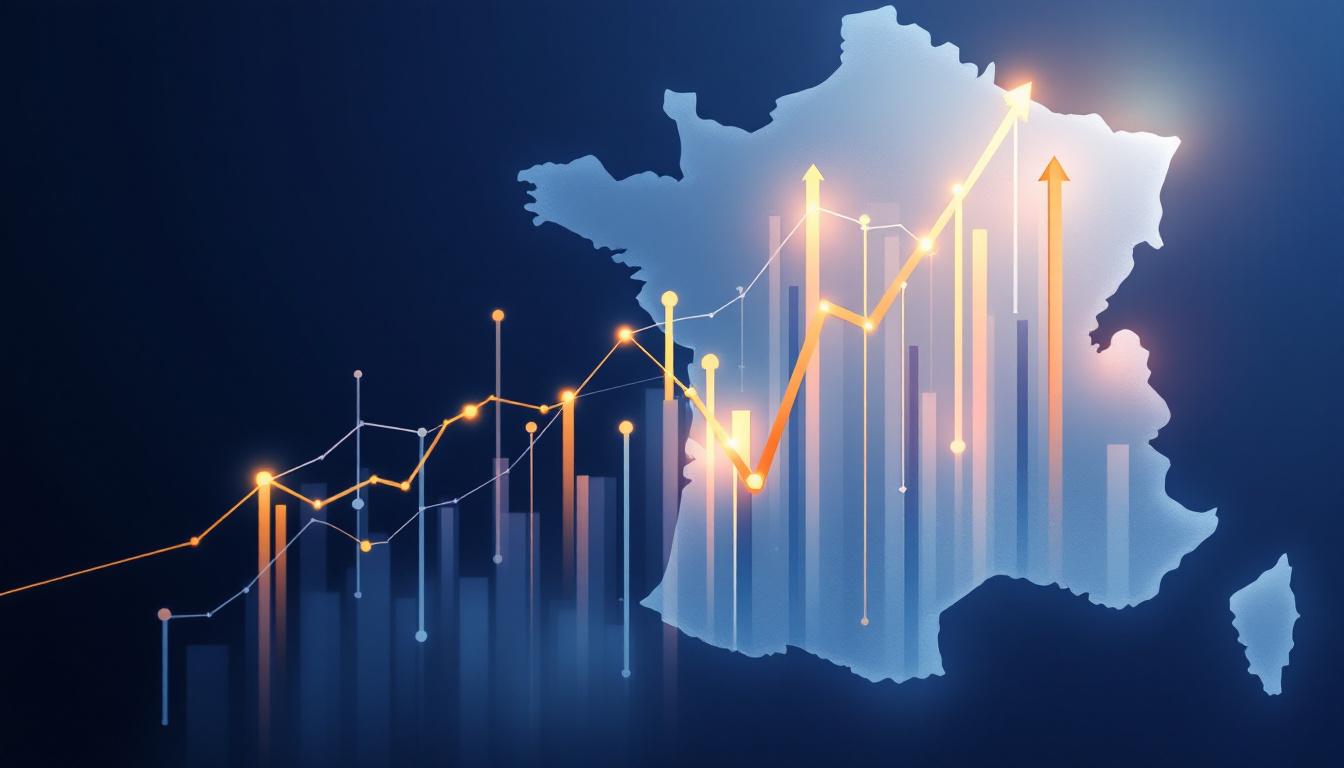 Visualisation des indicateurs du marche immobilier francais : evolution des prix, volumes de transactions et taux de credit en 2026