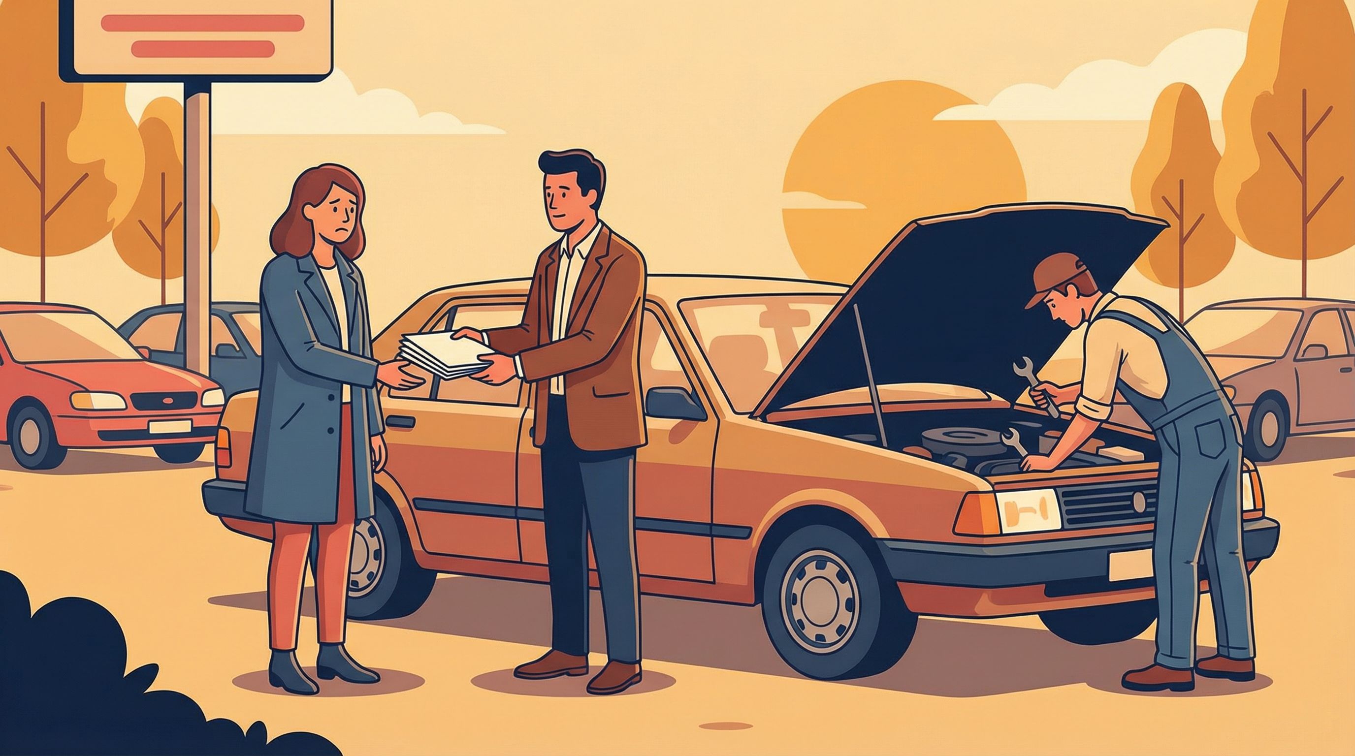 Sinistres fréquents chez les négociants automobiles et couverture RC Pro