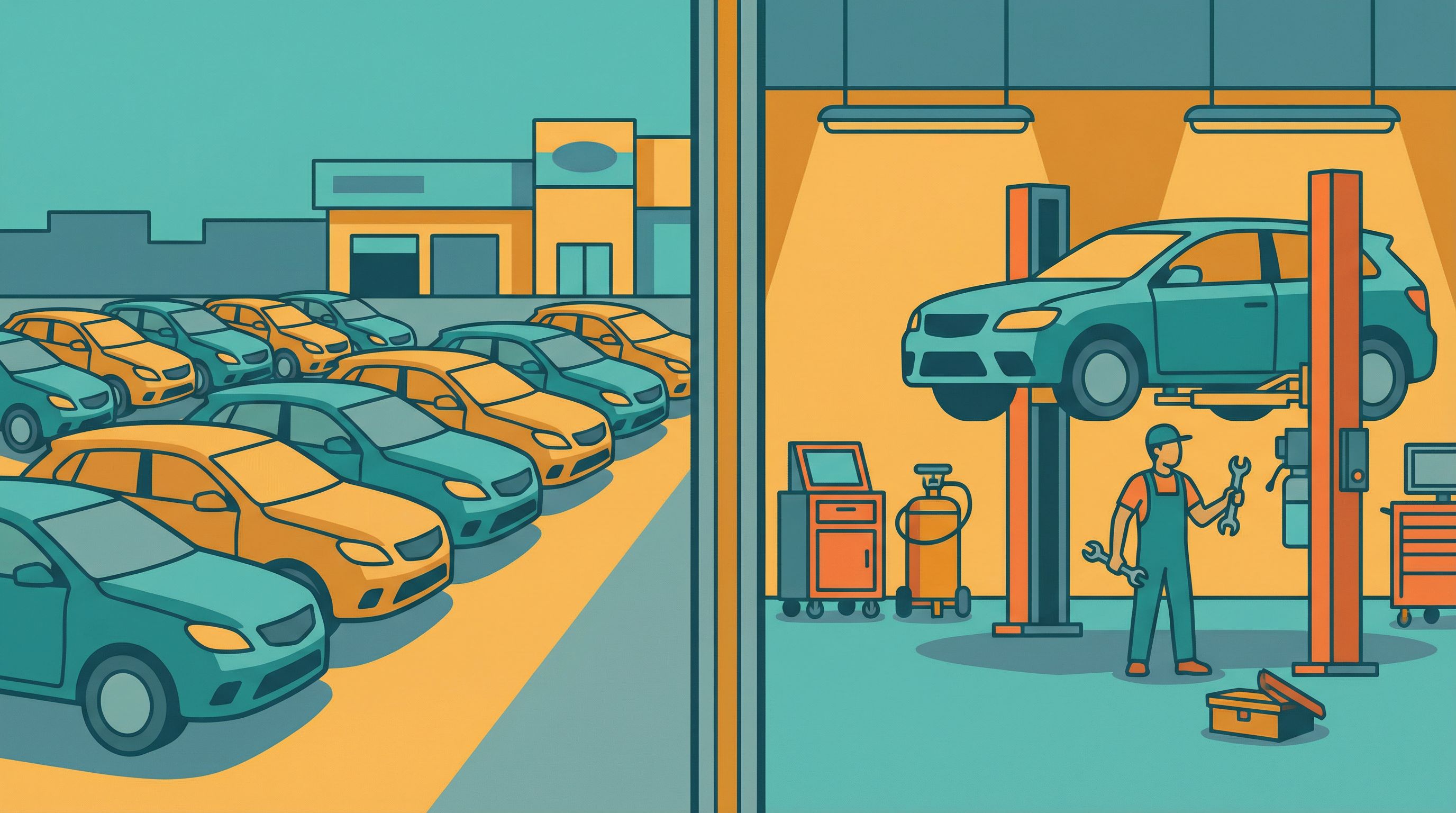 Comparaison RC Pro entre négociant auto et garagiste