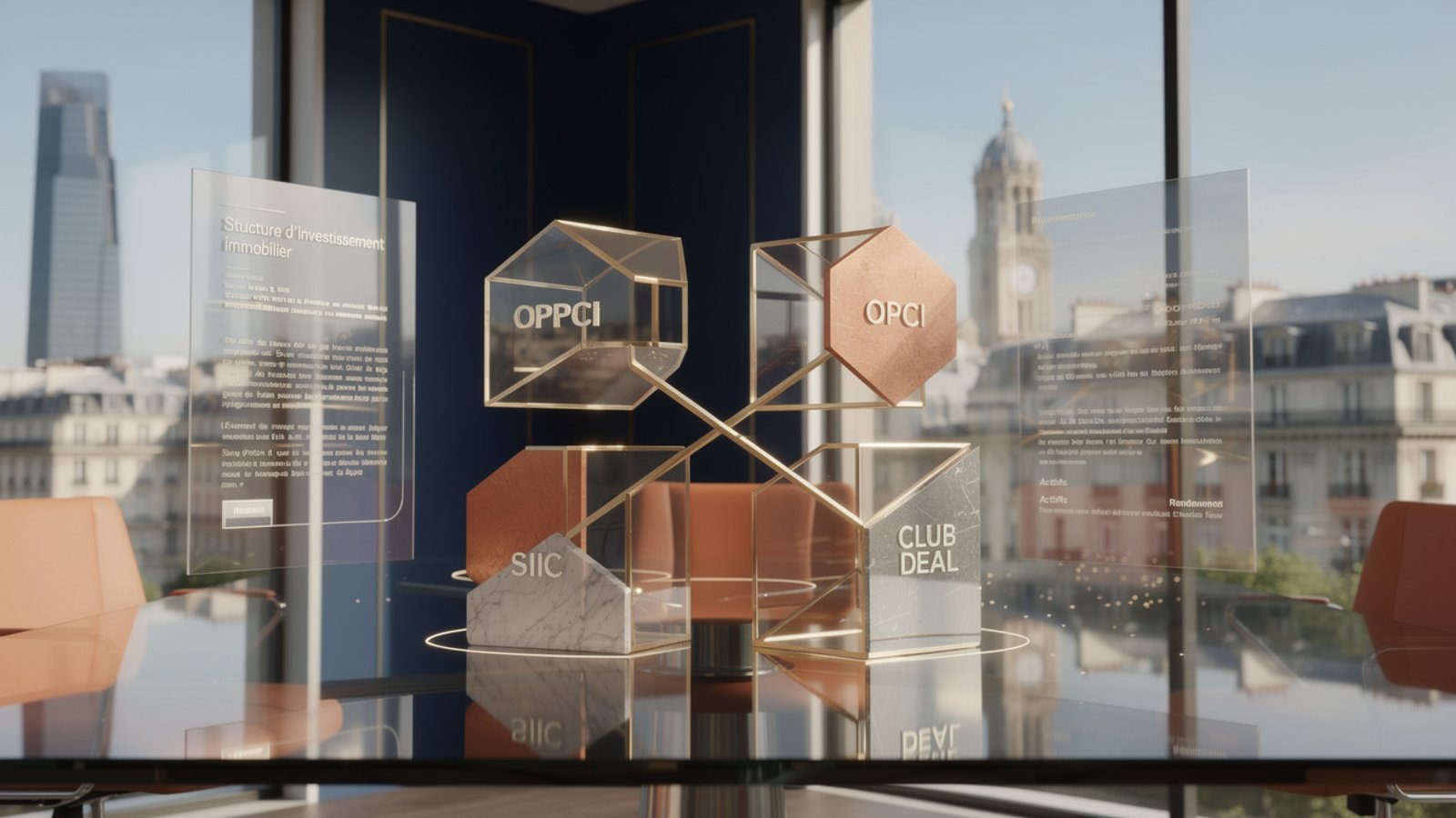 Présentation des véhicules d'investissement immobilier institutionnel en France : OPPCI, OPCI, SIIC et club deals