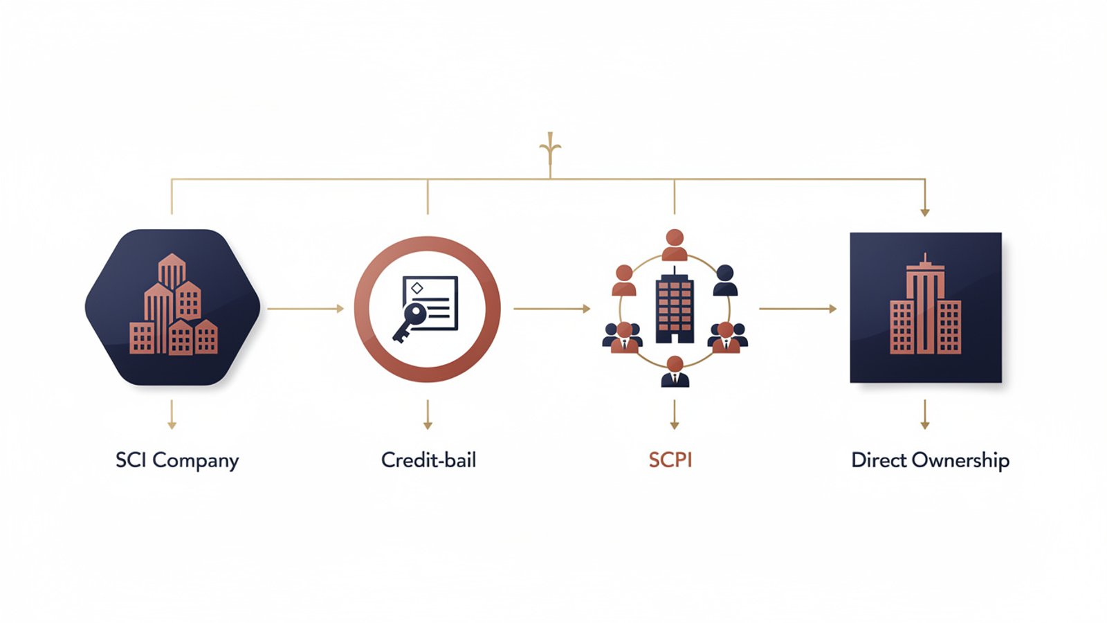 Les structures de financement et de detention de l'immobilier d'entreprise : direct, SCI, credit-bail et SCPI