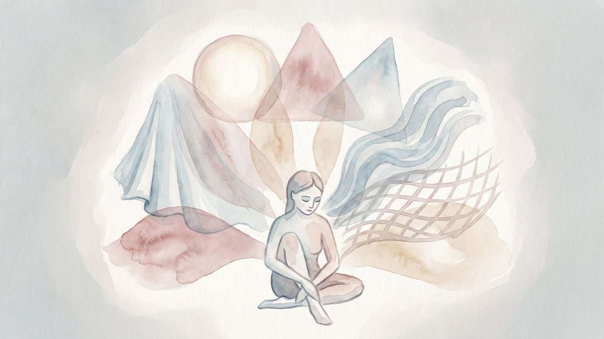 Schéma aquarelle des principaux mécanismes de défense psychiques