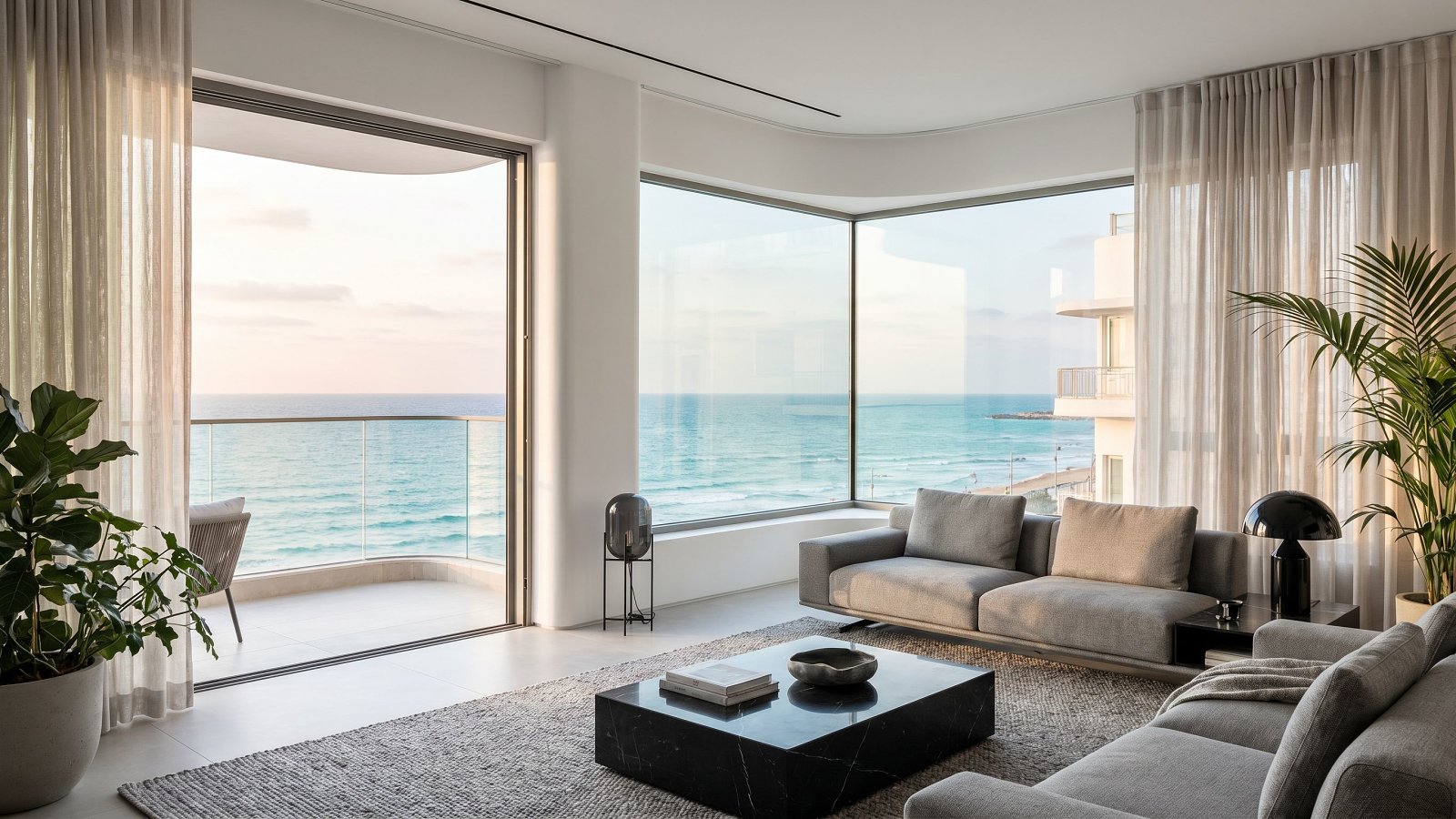 Appartement haut de gamme à Tel Aviv avec vue sur la Méditerranée