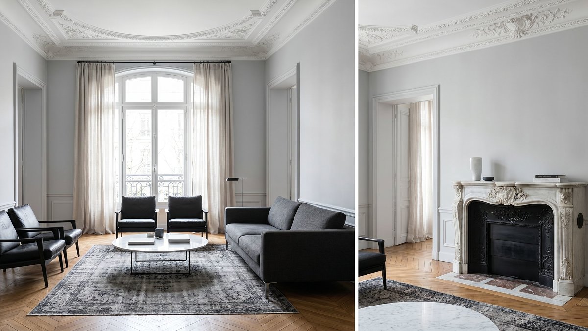 Intérieur d'un appartement ancien rénové illustrant un cas chiffré de SCPI fiscale