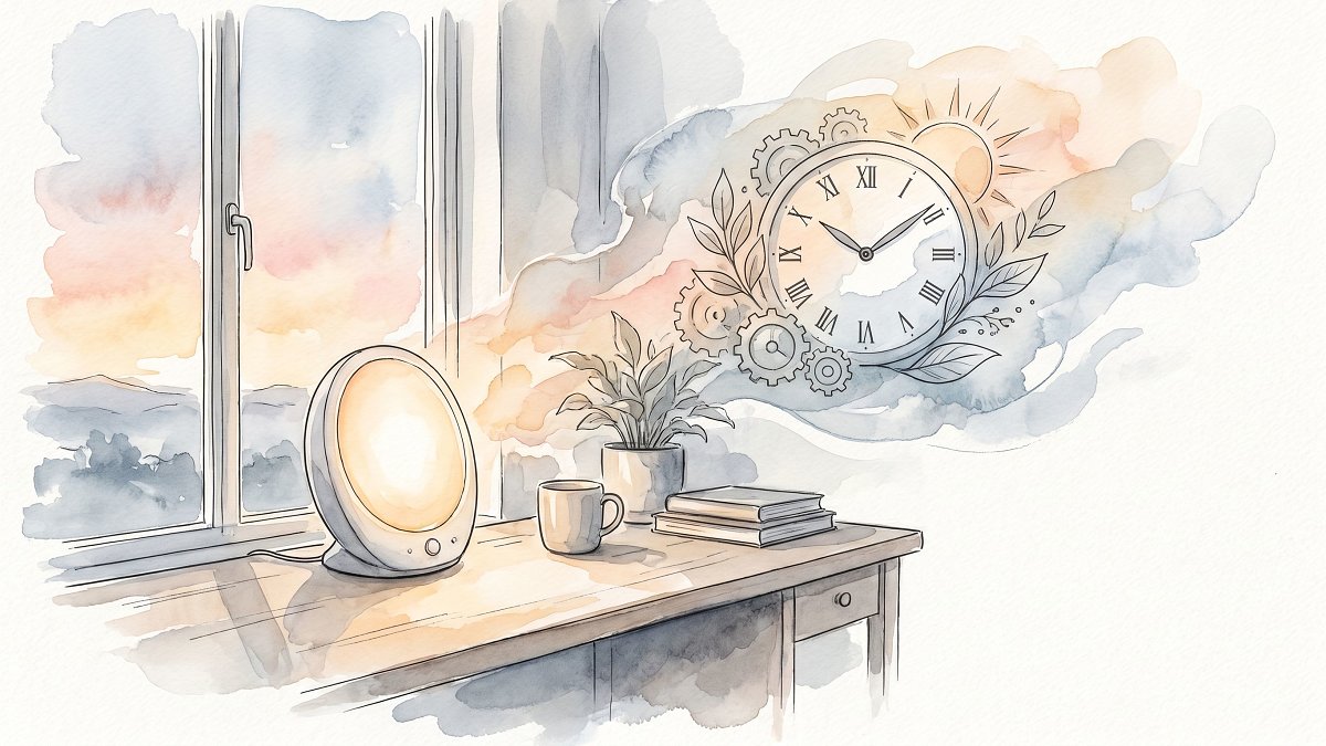 Lumière du matin et lampe de luminothérapie, l'horloge biologique et la dépression saisonnière