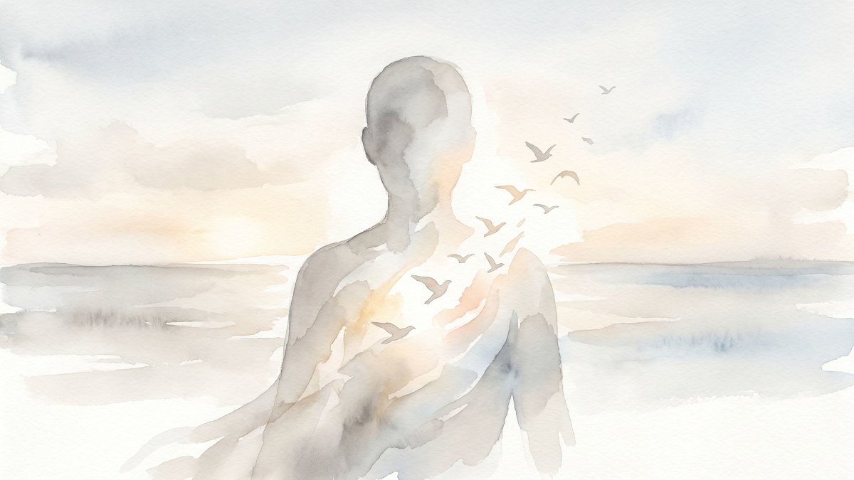 Silhouette apaisée évoquant la reconstruction psychique après un traumatisme