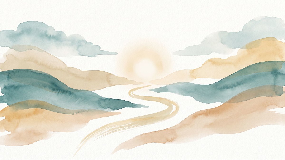 Illustration aquarelle symbolisant la compréhension de soi et le cheminement face aux troubles sexuels