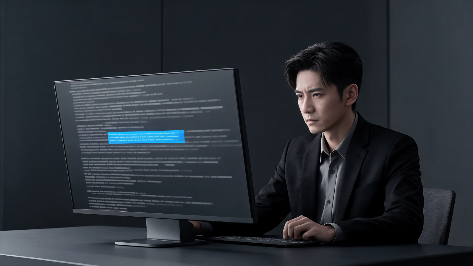 Strategist studying an AI answer engine highlighting a brand citation
