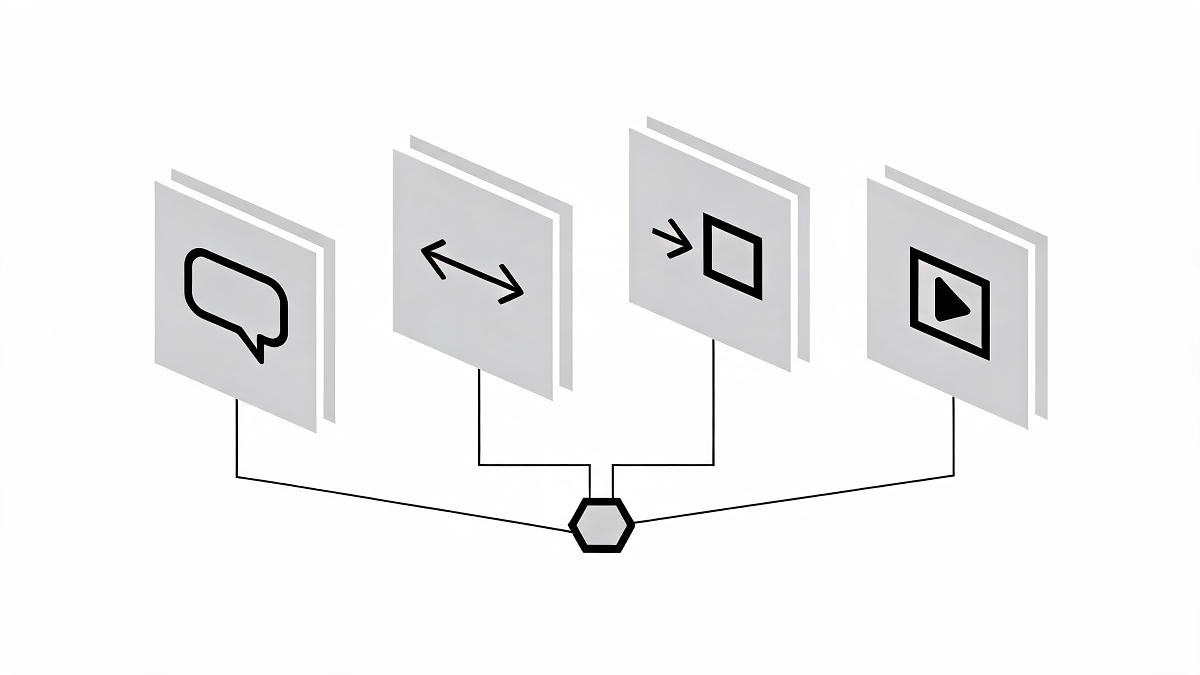 Four agent-facing surfaces of a website and the distinct job each one performs