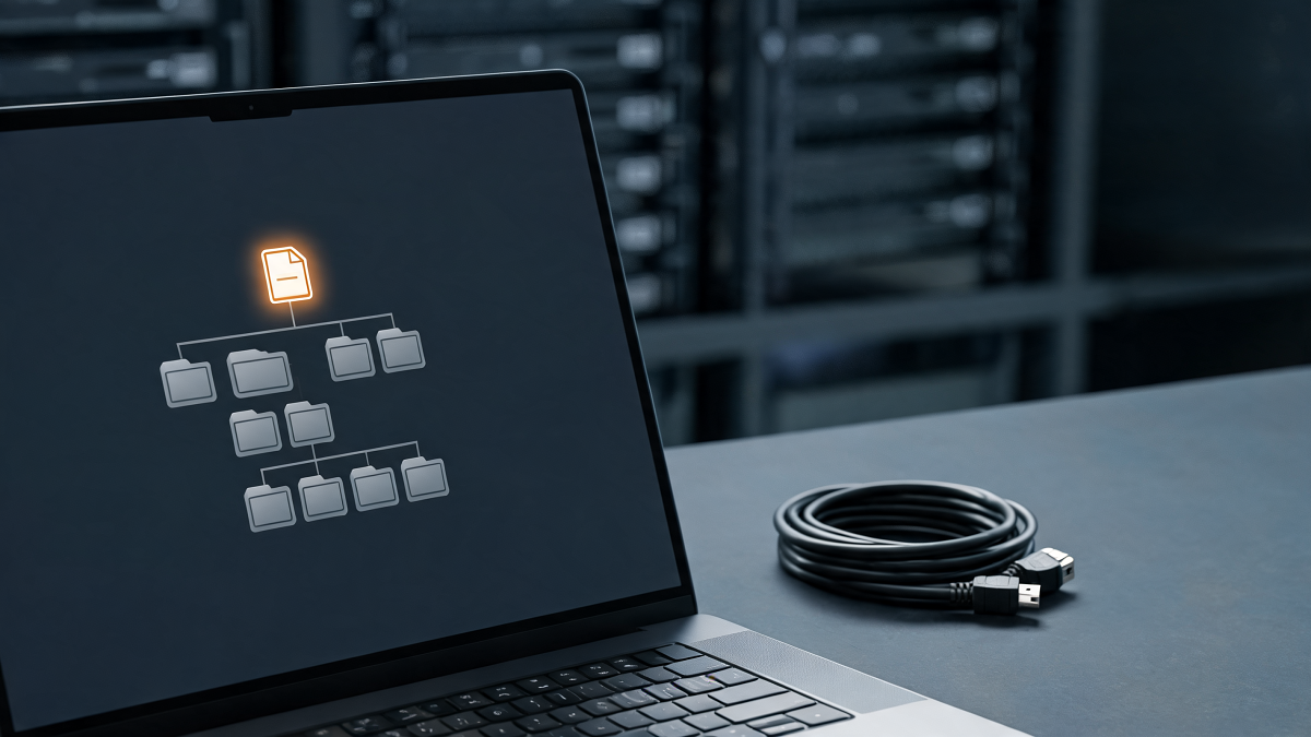 Arborescence de fichiers montrant un fichier llms.txt placé au premier niveau de la racine d'un site