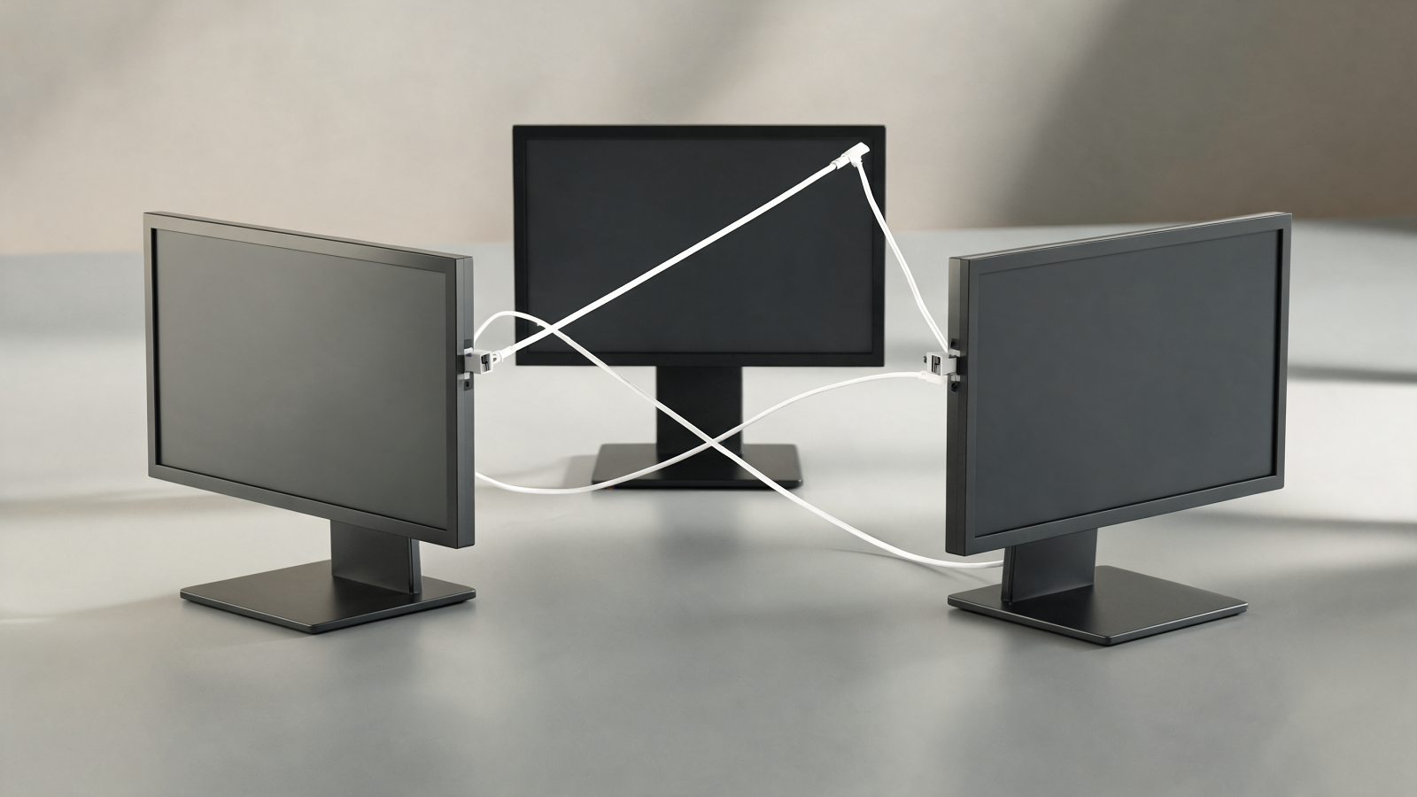 Three website properties linked by a single cord into one agent-readable set