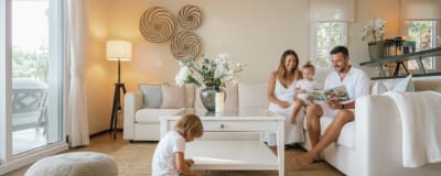 Indoor living at Palm Breeze