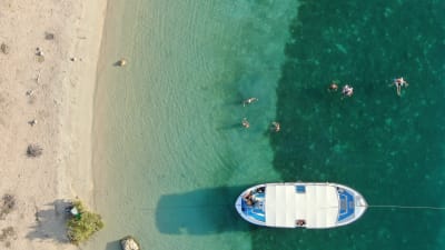 Sunset from the boat