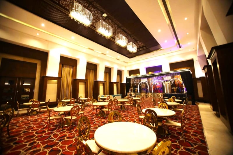 grand wedding reception setup delhi venue in Palwal
