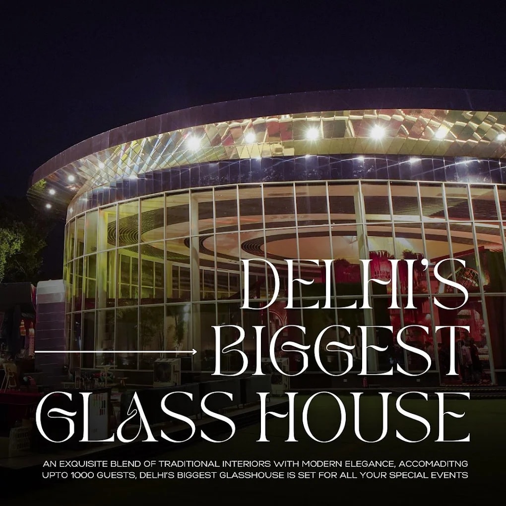 Glass House Wedding Venues in Delhi 2026 – Modern Elegance