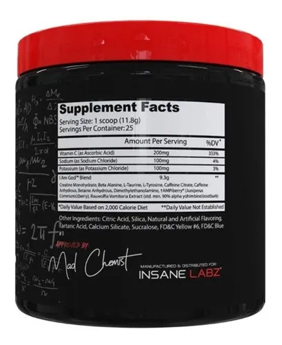 IM A GOD APPLE - Informacion nutricional