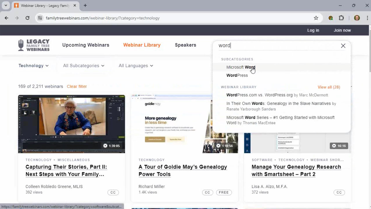 Learn Genealogy 24/7 with Legacy Family Tree Webinars