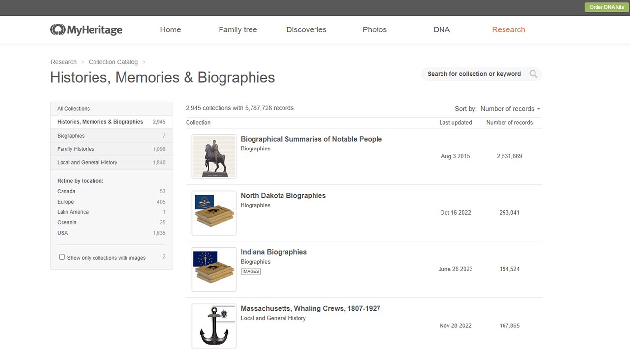 Une passerelle vers 5,7 millions d'archives : utilisation de la collection « HISTOIRES, SOUVENIRS ET BIOGRAPHIES » de MyHeritage