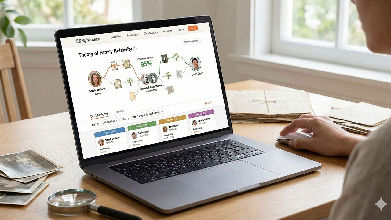 Sorting DNA Matches with MyHeritage's Theory of Family Relativity