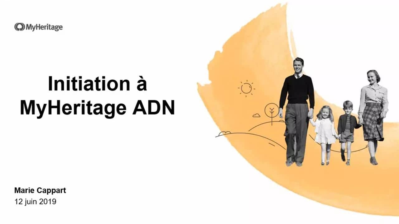 Initiation à MyHeritage ADN