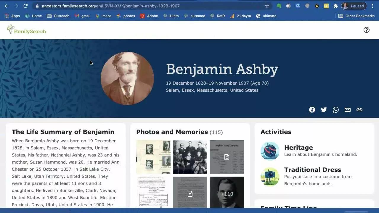 FamilySearch.org - 10 Links You Have to Try