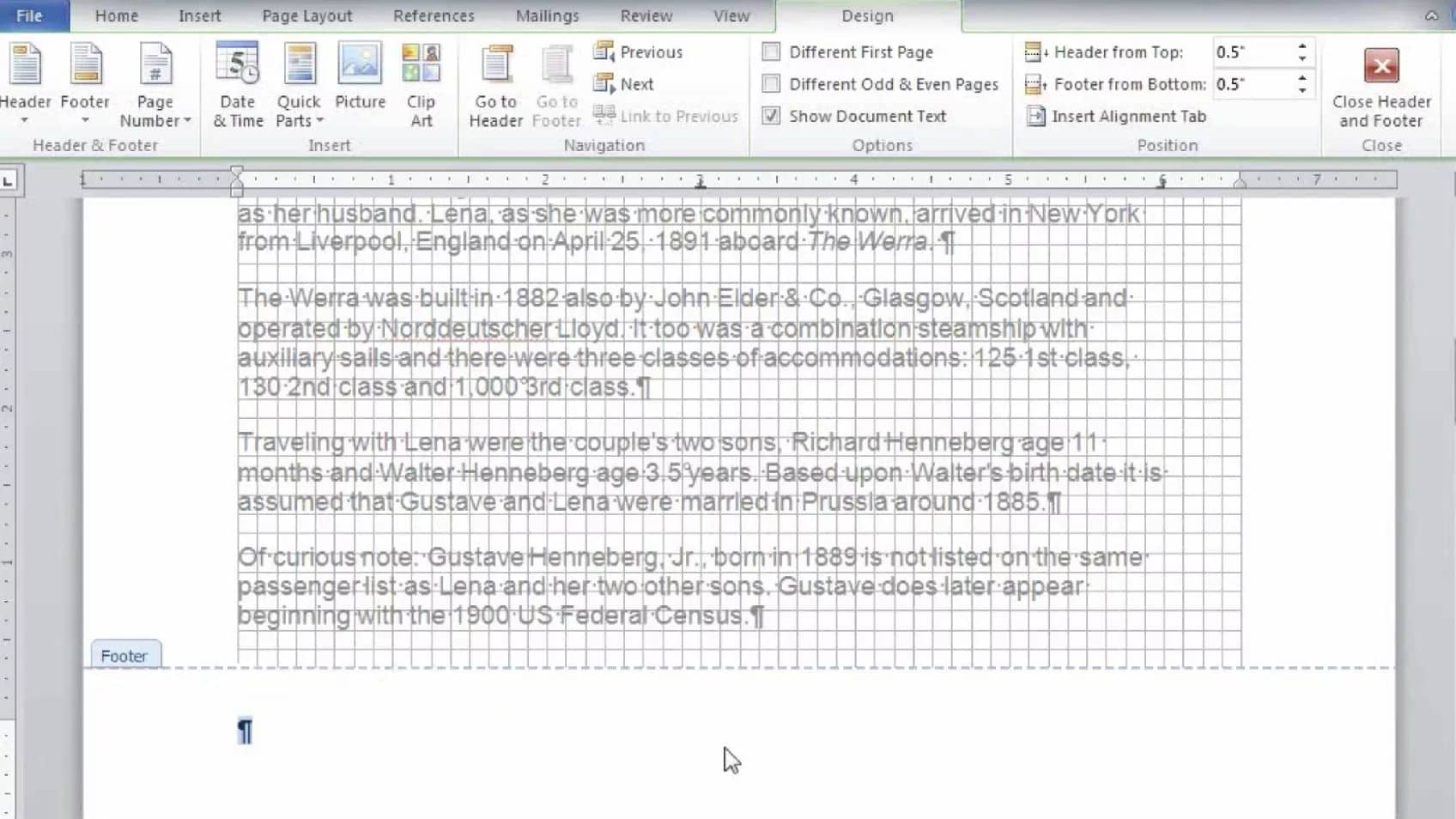 Microsoft Word Series - #6 Understanding Header and Footer Behavior