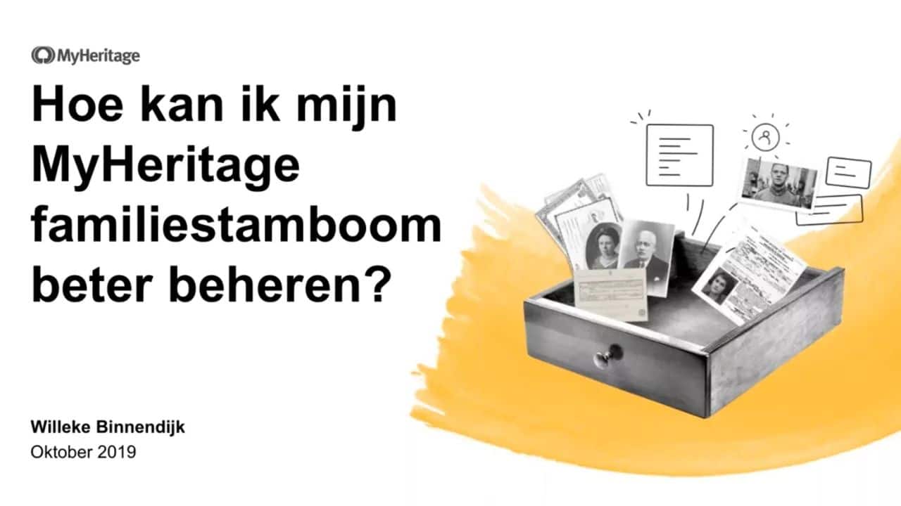 Hoe kan ik mijn MyHeritage familiestamboom beter beheren?