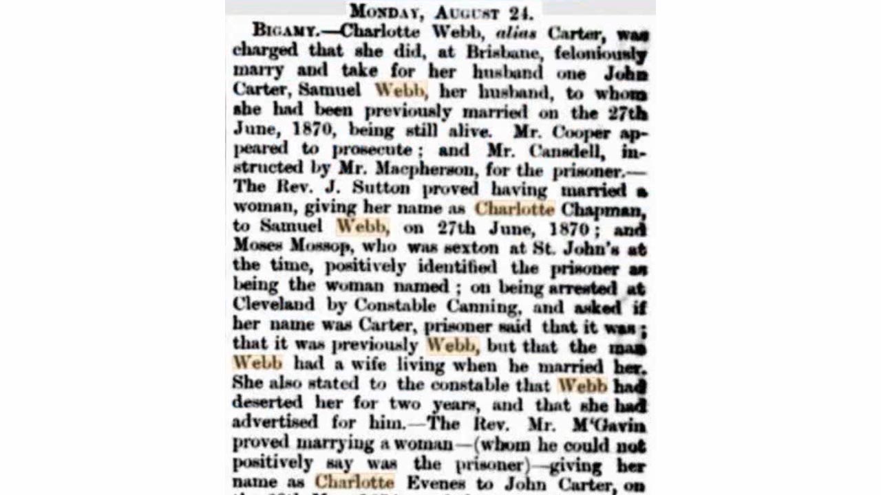 Oops! Married twice (at the same time) Case Studies in Bigamy!