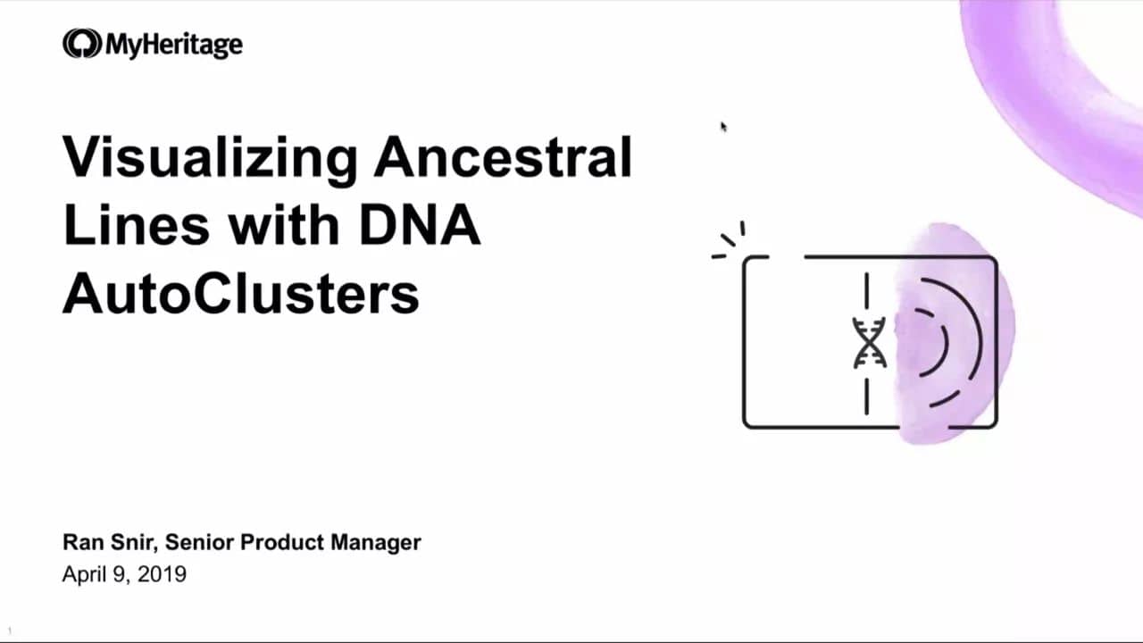 Visualizing Ancestral Lines with DNA AutoClusters