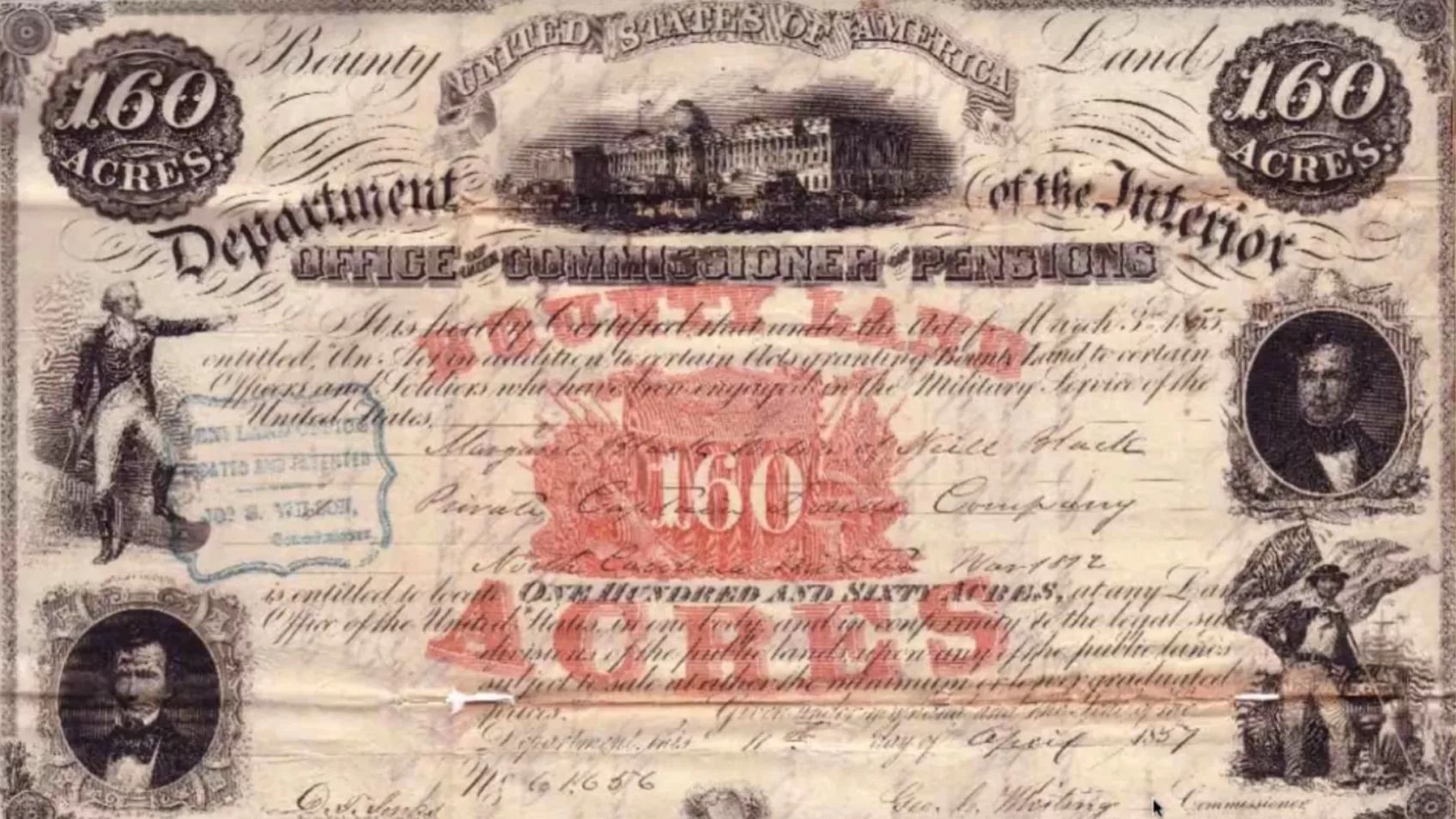 Land Records at the National Archives, Part II: Federal Bounty Land