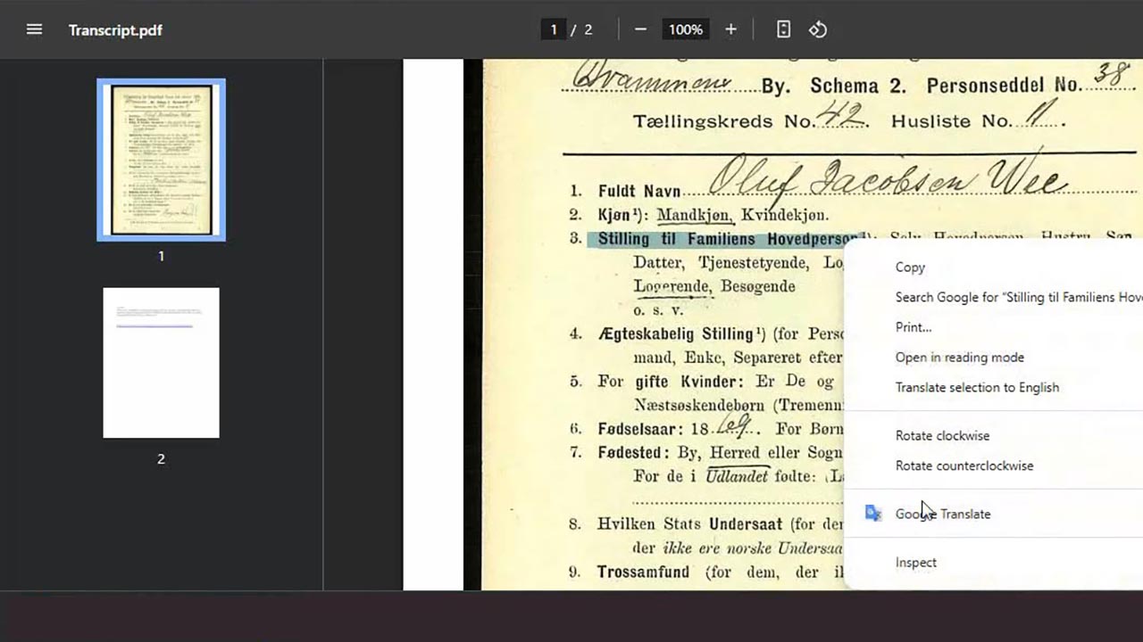 Améliorer vos recherches généalogiques : comment utiliser l'extension Chrome Google Translate