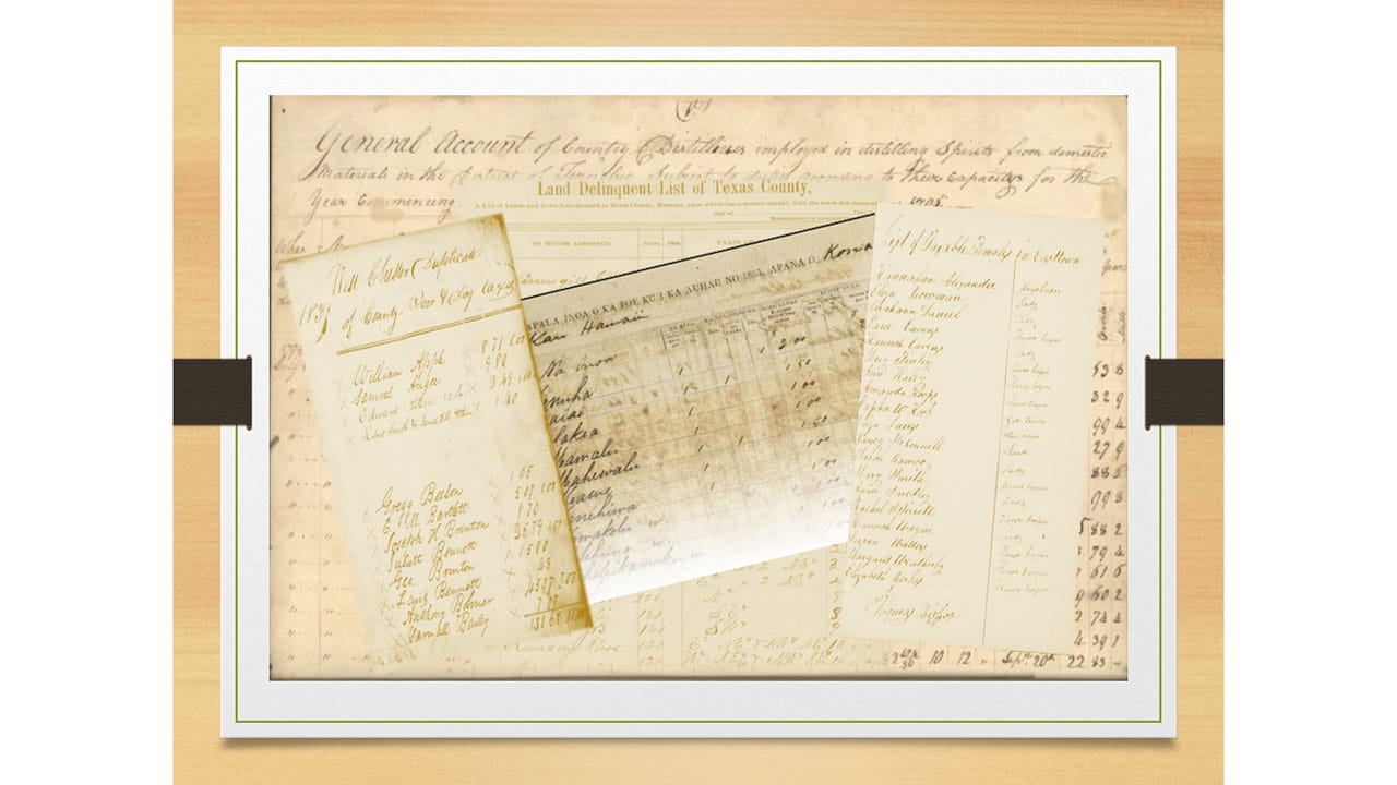 Tax Rolls: Getting Our Money’s Worth from the Taxes Our Ancestors Paid