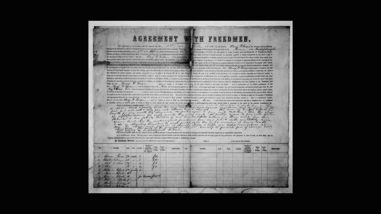 Freedmen's Bureau Labor Contracts